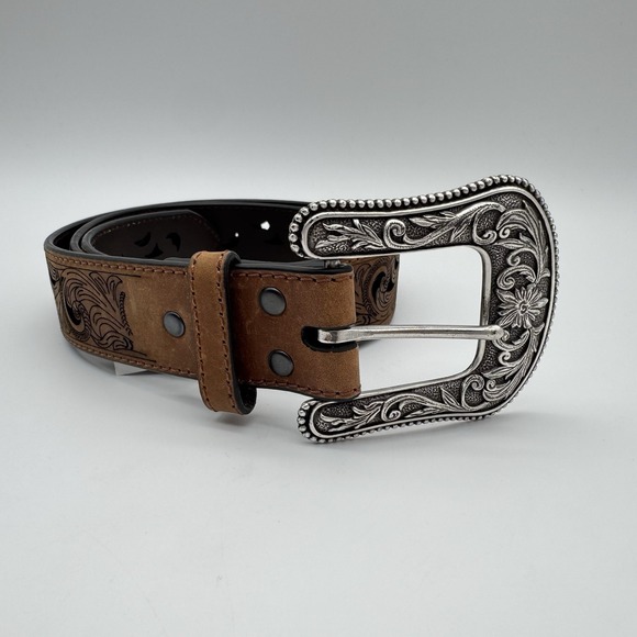 Ariat Western Womens Belt Leather Scroll Paisley Cut Out Brown A1514802 - Picture 6 of 6